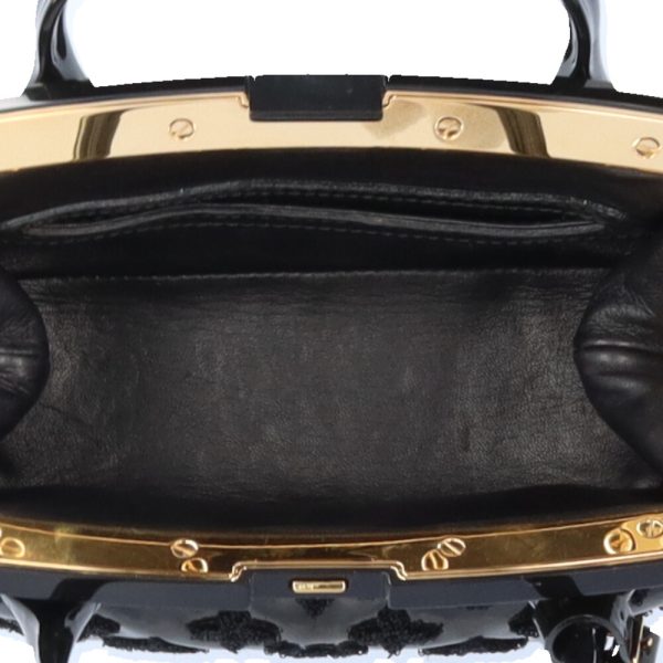 brb02670000008168 5 Louis Vuitton Lockit BB Handbag Patent Leather Black