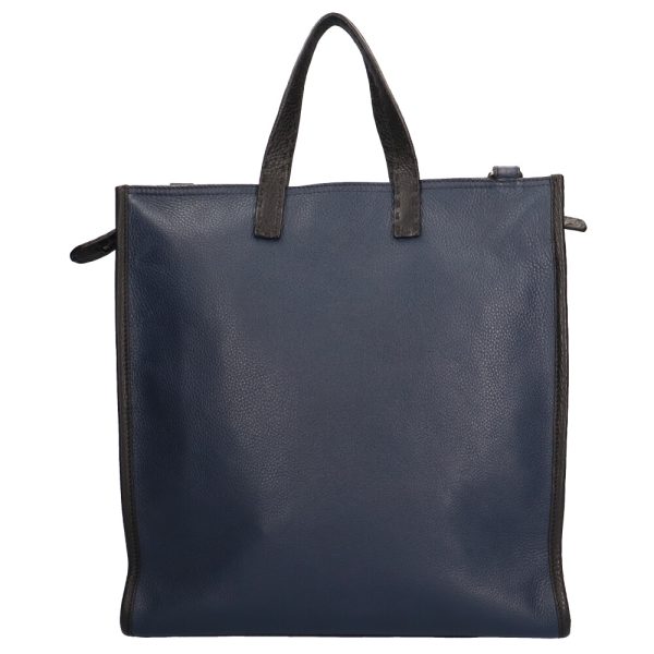 brb02920000000628 3 Fendi Leather Tote Bag Navy