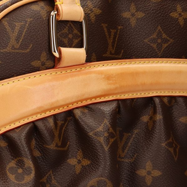 brb02960000000678 14 Louis Vuitton Mitzi Monogram Canvas Handbag Brown