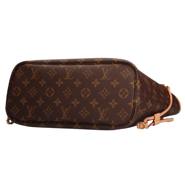 brb02960000002709 4 Louis Vuitton Neverfull Monogram Canvas Shoulder Bag Brown