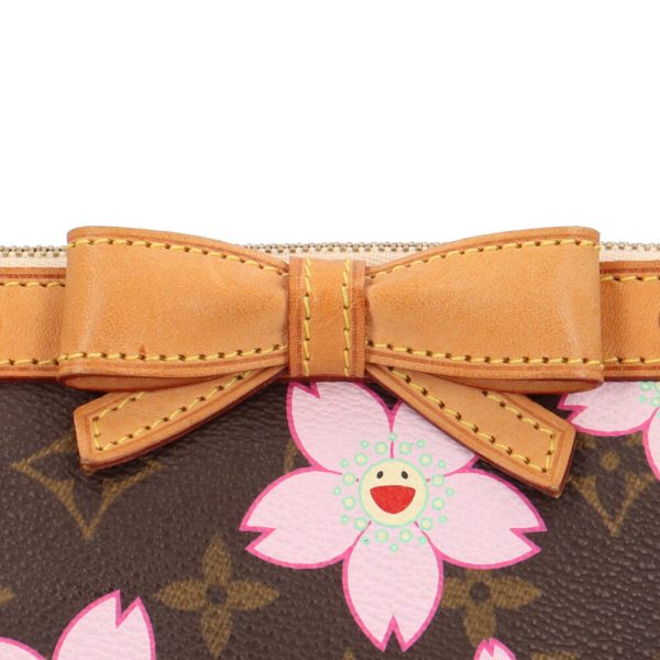 brb03130000005260 7 Louis Vuitton Pochette Accessory Monogram Cherry Blossom Handbag Brown