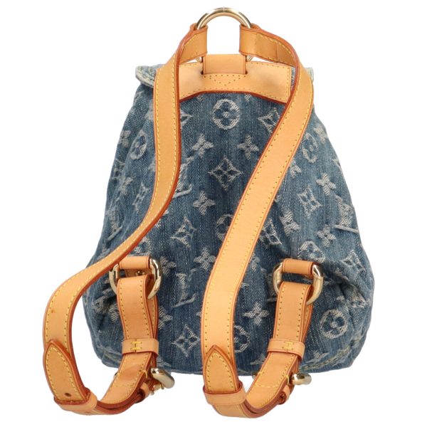 brb03260000002606 3 Louis Vuitton Sack Add Monogram Denim Daypack Blue