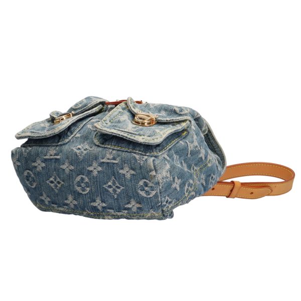 brb03260000002606 5 Louis Vuitton Sack Add Monogram Denim Daypack Blue