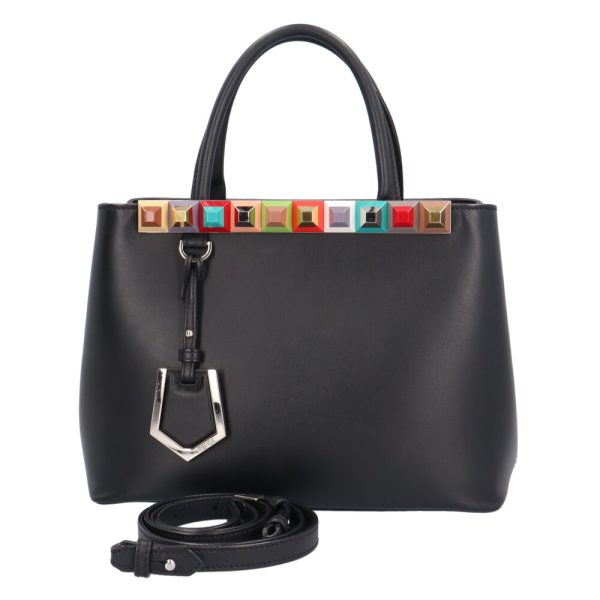 brb03270000000308 1 Fendi Petit Toujours Leather Shoulder Bag Black