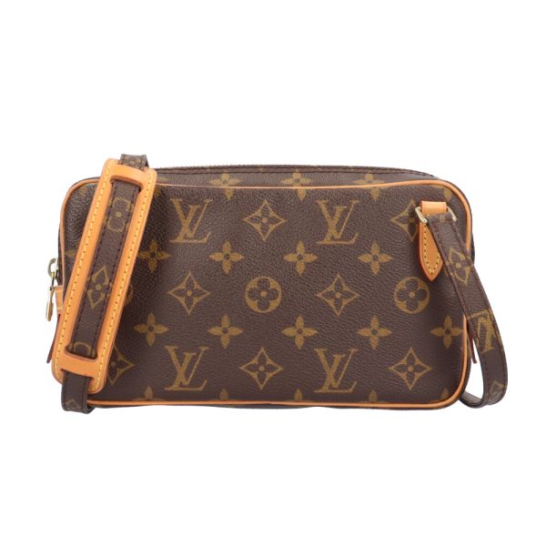 brb03270000003390 1 Louis Vuitton Marly Bandouliere Monogram Shoulder Bag Brown