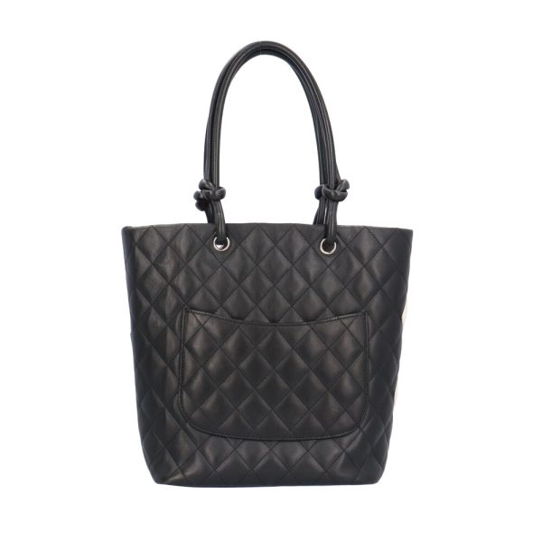 brb03540000002783 3 Chanel Mini Medium Cambon Leather Tote Bag Black