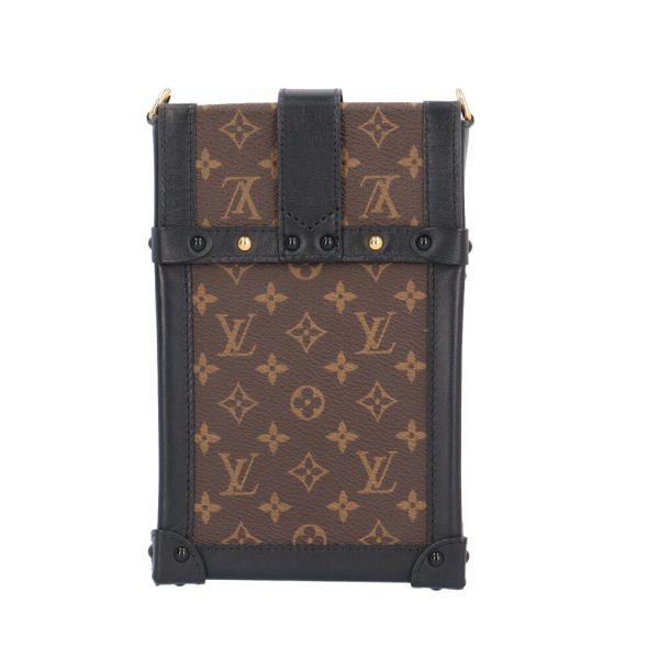 brb03540000003542 3 Louis Vuitton Pochette Trunk Vertical Monogram Shoulder Bag Brown