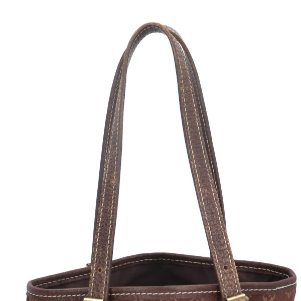 brb03560000002849 7 Louis Vuitton Bucket PM Monogram Minilan Handbag Brown