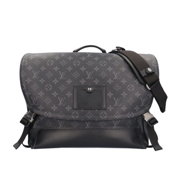 brb03620000002911 1 Louis Vuitton Messenger Voyage PM Monogram Eclipse Shoulder Bag Black