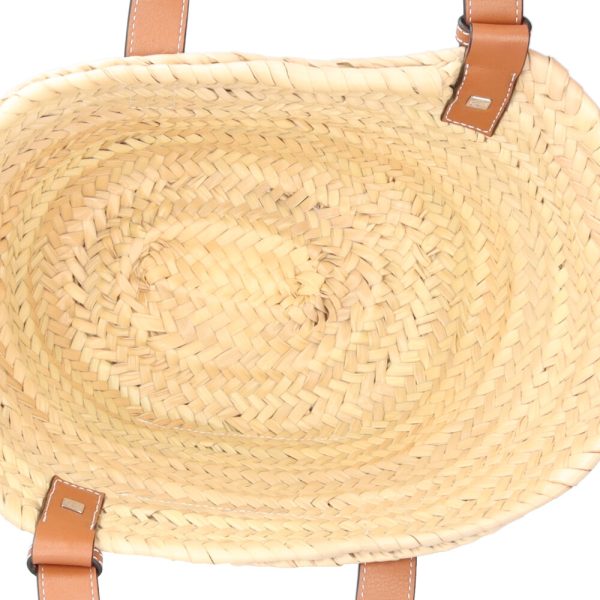 brb03670000001068 6 Loewe Basket Bag Small Handbag Palm Leaf Beige