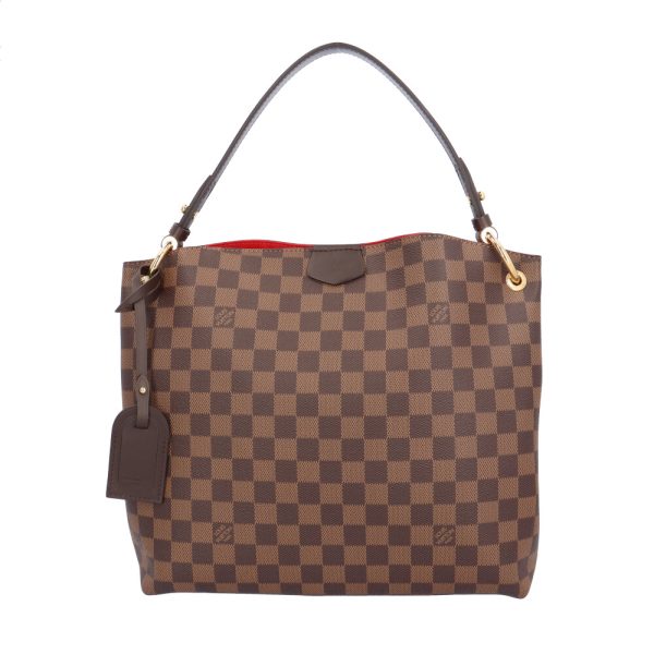 brb03680000000664 1 Louis Vuitton Graceful PM Shoulder Bag Damier Canvas Brown