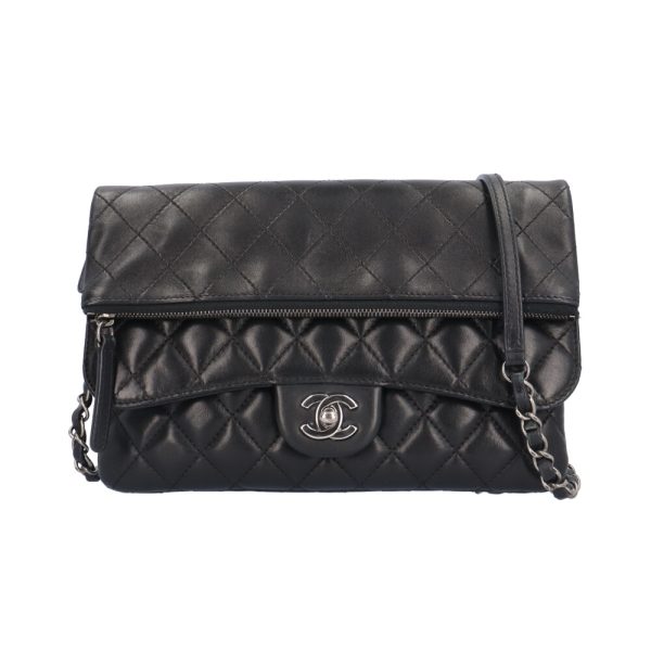 brb03680000001107 1 Chanel Matelasse Leather Shoulder Bag Black