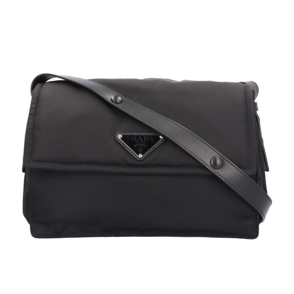 brb03680000003089 1 Prada Medium Pandet Shoulder Bag Black