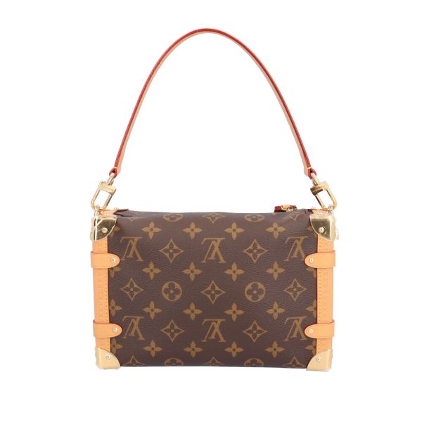 brb03690000001154 3 Louis Vuitton Side Trunk Monogram Canvas Shoulder Bag Brown