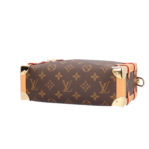 brb03690000001154 5 Louis Vuitton Side Trunk Monogram Canvas Shoulder Bag Brown