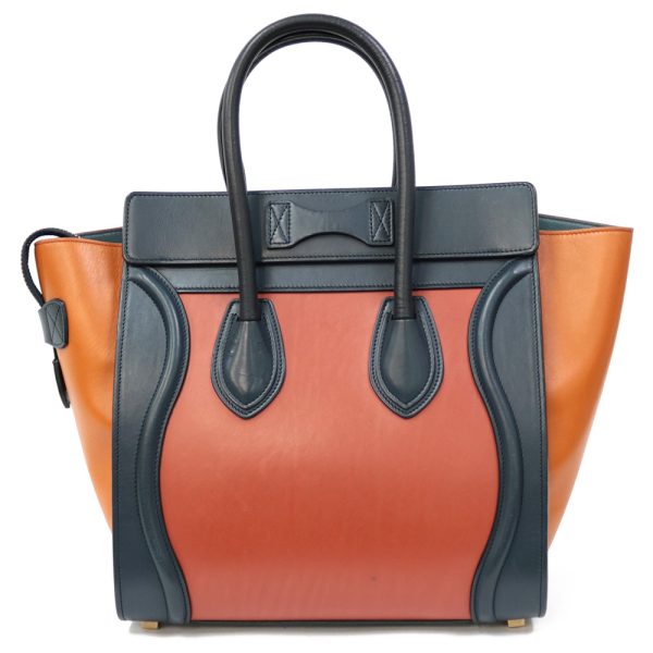 brb03800537 3 Celine Handbag Leather Orange