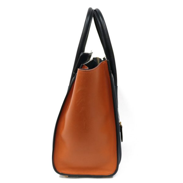 brb03800537 4 Celine Handbag Leather Orange