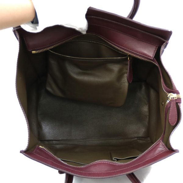 brb03800548 9 Celine Handbag Leather Purple