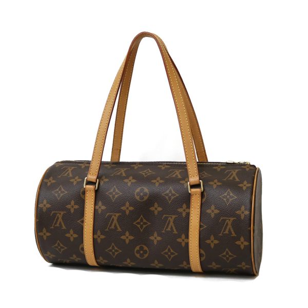 brb03802449 0 Louis Vuitton Papillon Monogram Shoulder Bag Brown