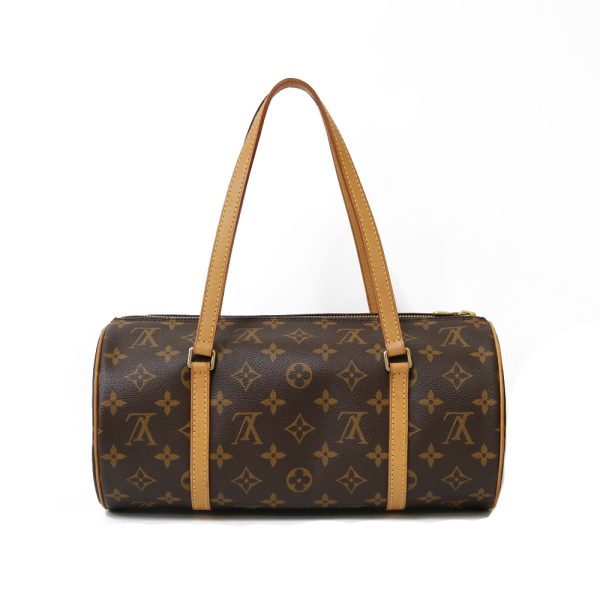 brb03802449 2 Louis Vuitton Papillon Monogram Shoulder Bag Brown