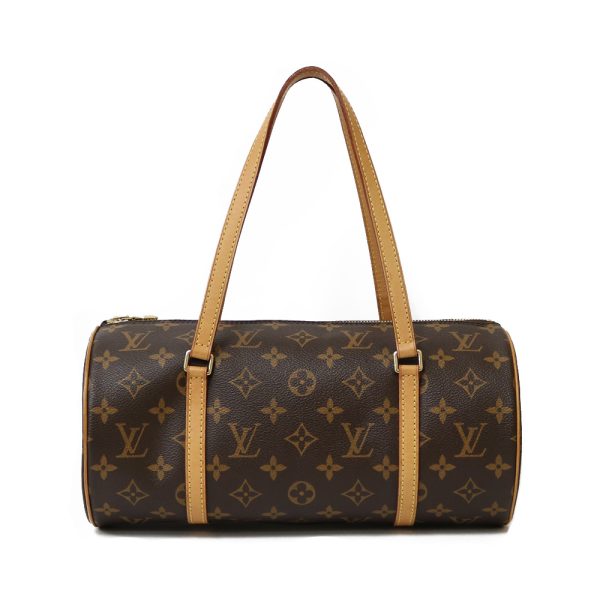 brb03802449 3 Louis Vuitton Papillon Monogram Shoulder Bag Brown