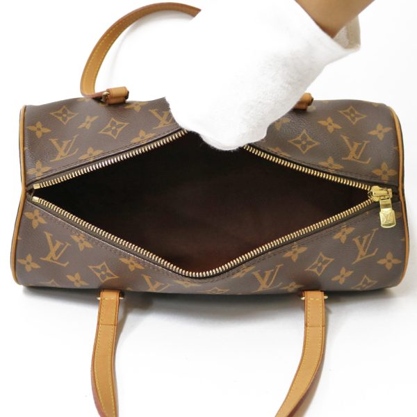 brb03802449 7 Louis Vuitton Papillon Monogram Shoulder Bag Brown