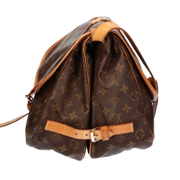 brb03802493 4 Louis Vuitton Saumur Monogram Shoulder Bag Brown