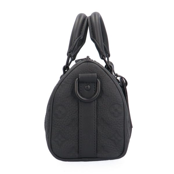 brb08000000001021 3 Louis Vuitton Keepall Bandouliere Taurillon Monogram Shoulder Bag Black