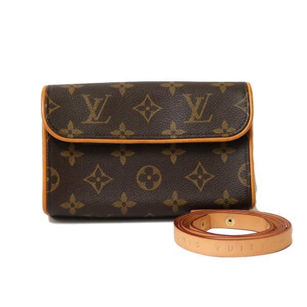 brb09600446 2 Louis Vuitton Pochette Florentine Monogram Waist Bag Brown