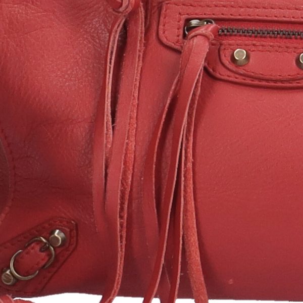 brb10000000000726 11 Balenciaga Paper Handbag Leather Red