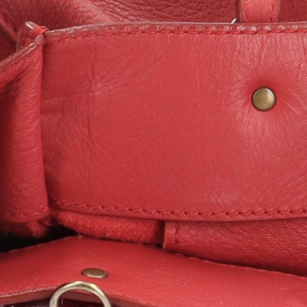 brb10000000000726 14 Balenciaga Paper Handbag Leather Red