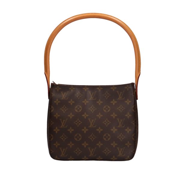 brb10000000003307 3 Louis Vuitton Looping MM Canvas Shoulder Bag Brown