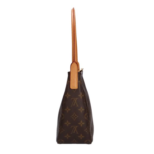 brb10000000003307 4 Louis Vuitton Looping MM Canvas Shoulder Bag Brown