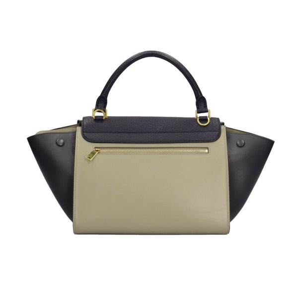 brb10000000023564 3 Celine Trapeze Handbag Calf Black