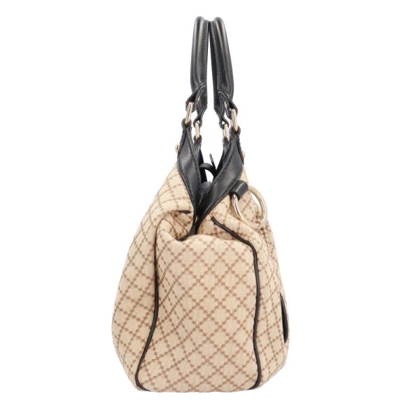 brb10000000025176 3 Gucci Diamante Canvas Handbag Beige