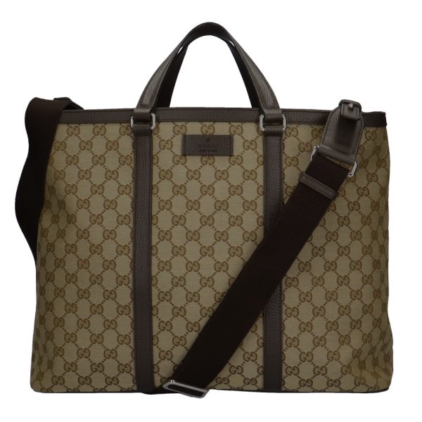 brb10000000031570 1 Gucci GG Campus GG Canvas Shoulder Bag Brown