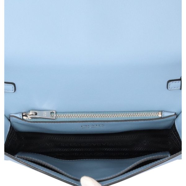 brb10000000115553 6 Prada Saffiano Leather Shoulder Bag Blue