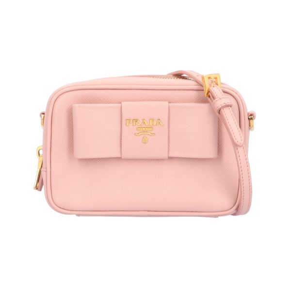 brb10000000119298 9 Prada Ribbon Mini Leather Shoulder Bag Pink