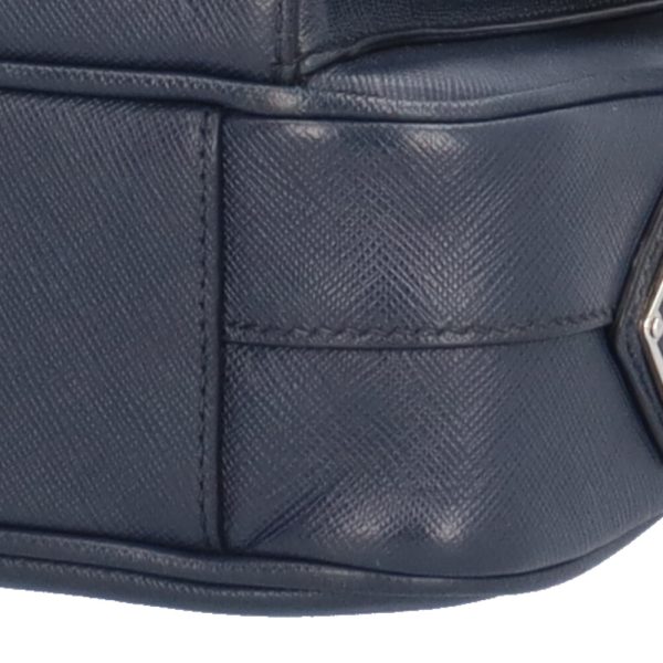 brb10000000122279 8 Prada Leather Shoulder Bag Navy