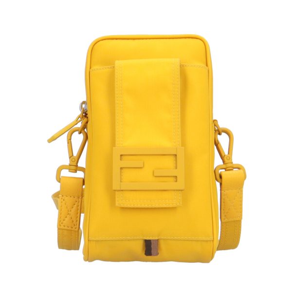 brb10000000122825 1 Fendi Nylon Shoulder Bag Yellow