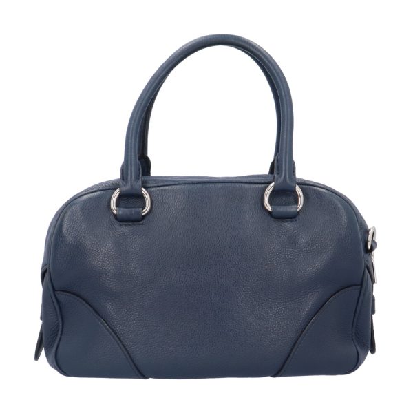 brb10000000123823 3 Prada Leather Shoulder Bag Navy