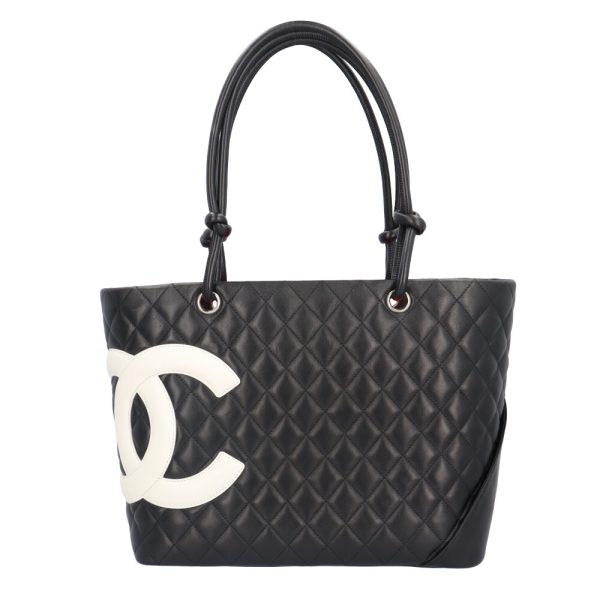 brb10000000123854 1 Chanel Cambon Calf Tote Bag Black