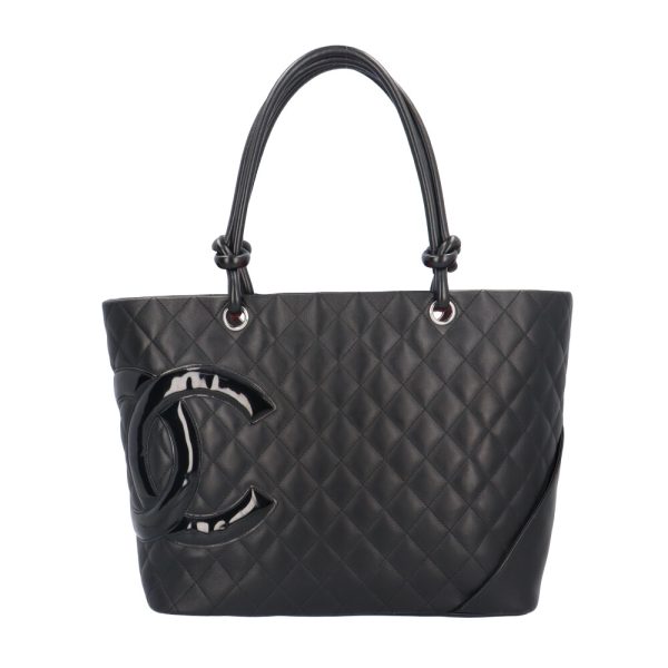 brb10000000123855 1 Chanel Cambon Calf Tote Bag Black