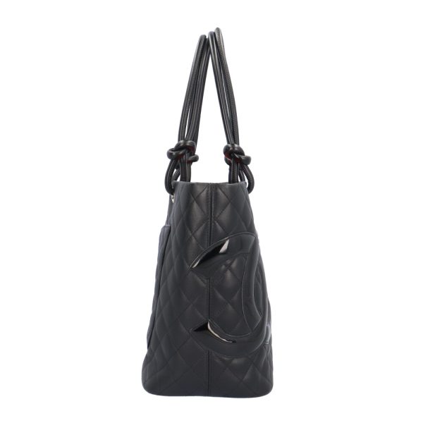 brb10000000123855 4 Chanel Cambon Calf Tote Bag Black