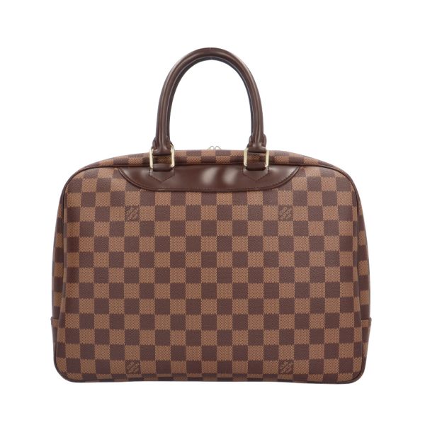 brb10000000123865 3 Louis Vuitton Deauville Damier Canvas Handbag Bag Brown