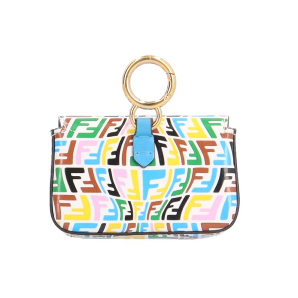 brb10000000124795 3 Fendi Nano Bucket Charm Leather Shoulder Bag Multicolor