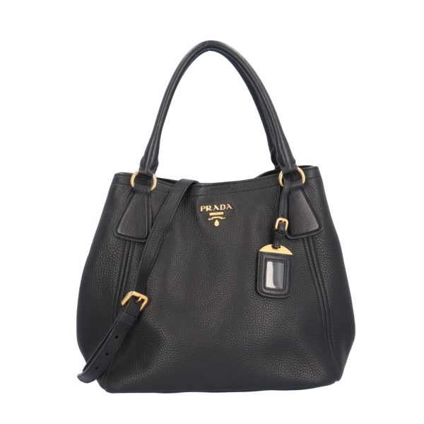 brb10000000125560 1 Prada Bn Leather Shoulder Bag Black