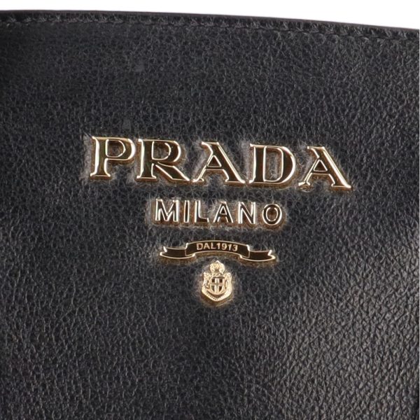 brb10000000125855 7 Prada Leather Shoulder Bag Black