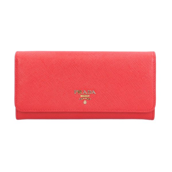 brb10000000126204 1 Prada Saffiano Leather Long Wallet Red