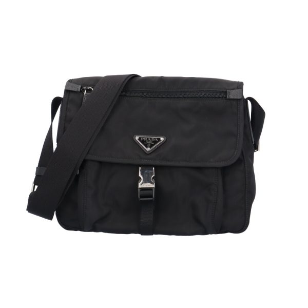 brb10000000126209 1 Prada Nylon Shoulder Bag Black